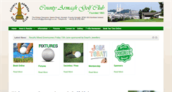 Desktop Screenshot of golfarmagh.co.uk