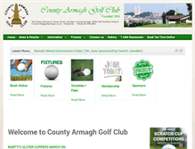 Tablet Screenshot of golfarmagh.co.uk